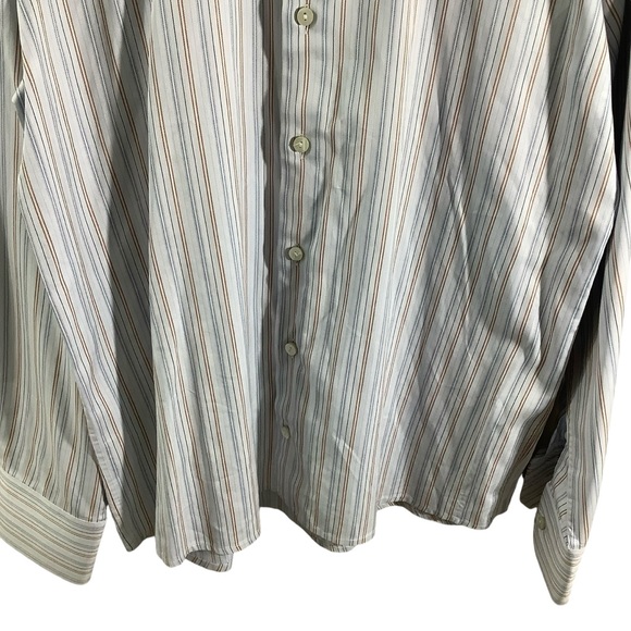 Eton Striped Casual Button Down Shirts Long Sleeve Wrinklefree Cotton - Picture 3 of 6